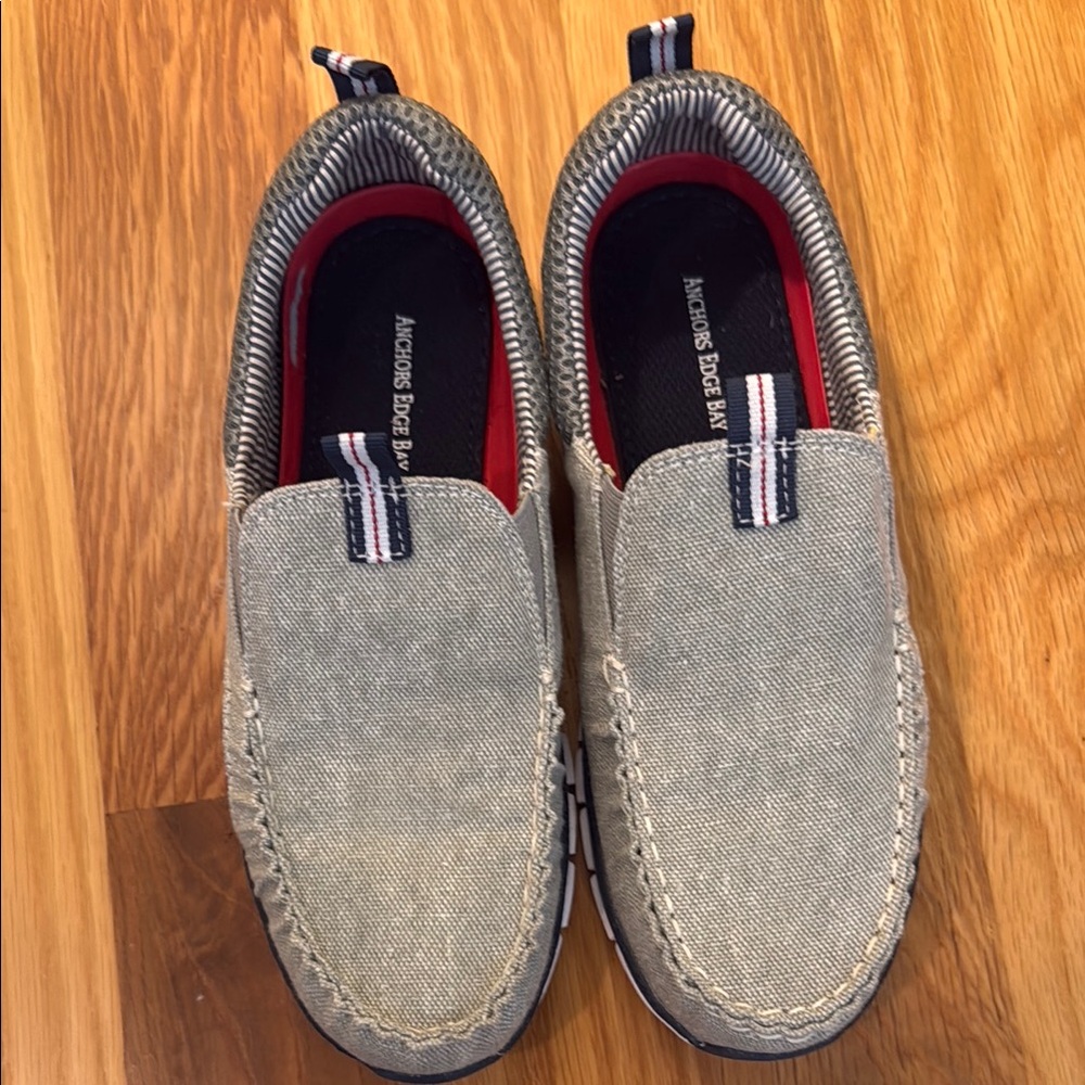 Nautica Gray Loafers Comfortable Slip-Ons